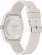 Adidas Mens Watch with White Dial & White Silicone Strap AOST230472I