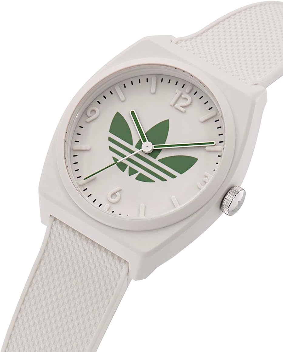 Adidas Mens Watch with White Dial & White Silicone Strap AOST230472I