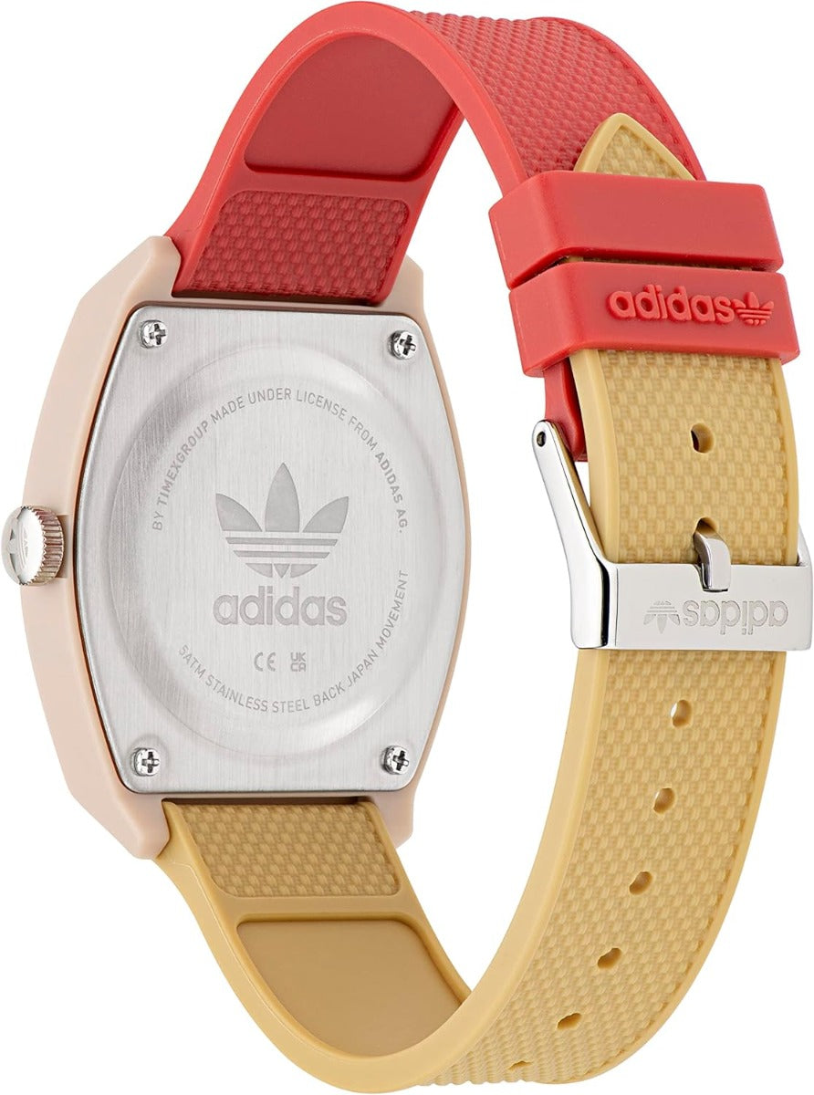 Adidas Mens Watch with Beige Dial and Yellow Strap AOST230562I