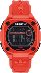 Adidas Mens Digital Watch with Red Case and Red Strap AOST230632I