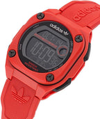 Adidas Mens Digital Watch with Red Case and Red Strap AOST230632I