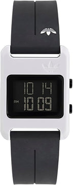 Adidas Originals Unisex Digital Watch with Black Silicone Strap AOST235672I