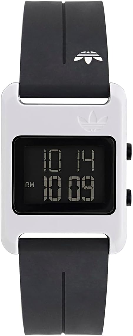 Adidas Originals Unisex Digital Watch with Black Silicone Strap AOST235672I
