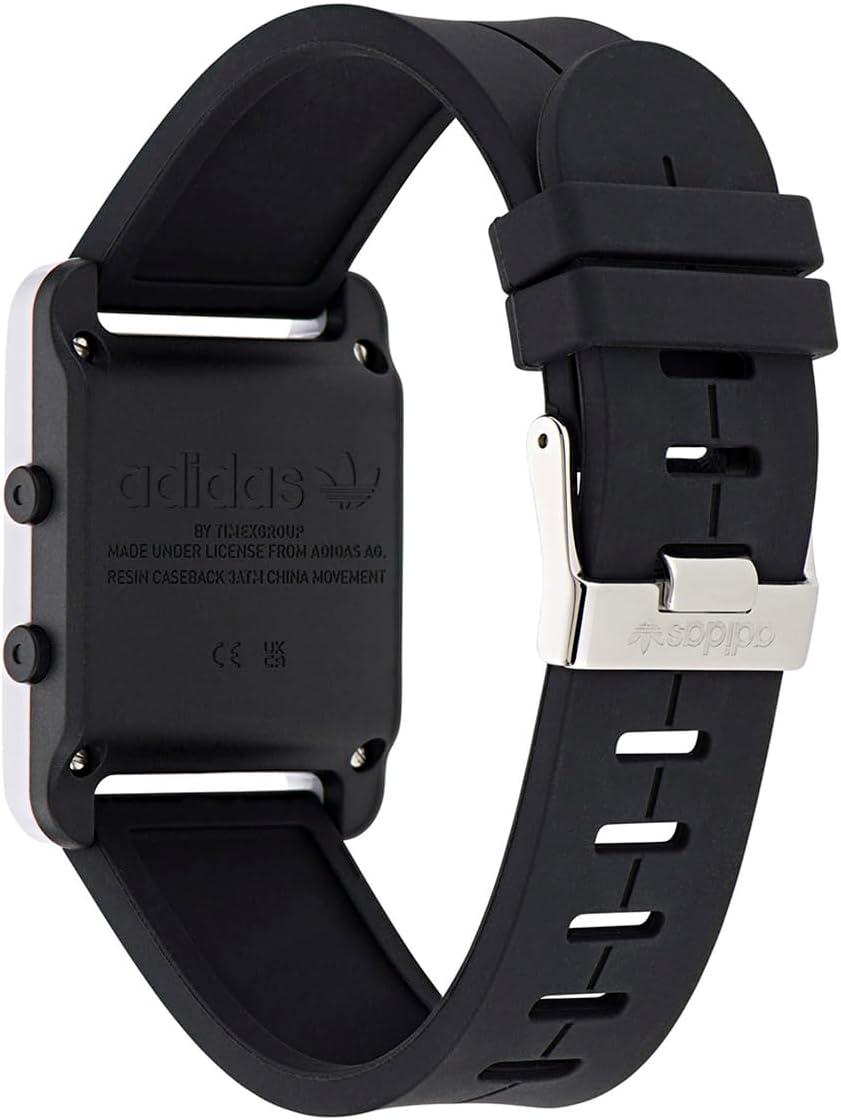 Adidas Originals Unisex Digital Watch with Black Silicone Strap AOST235672I