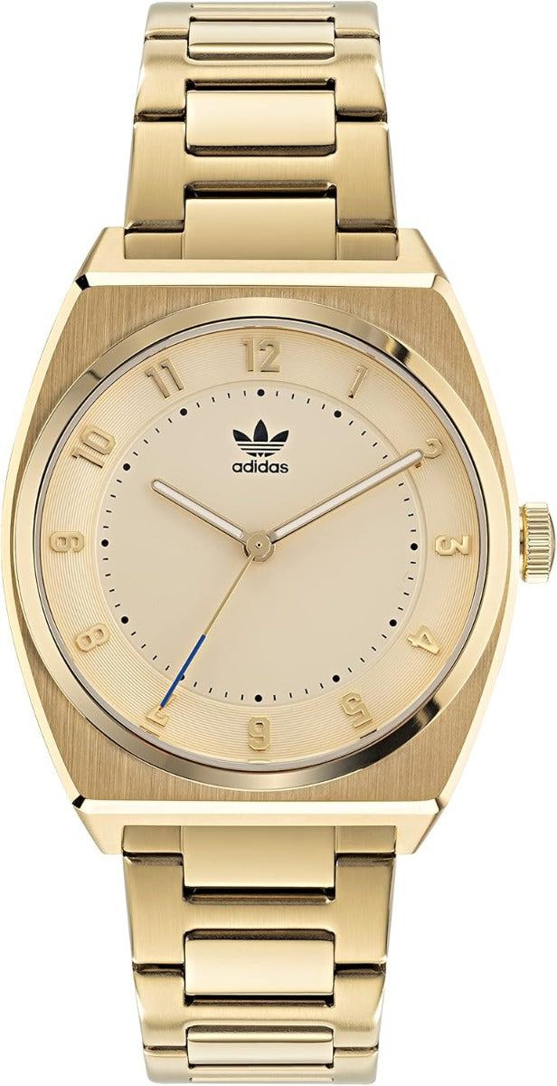 Adidas Code Two Mens Watch with Gold Dial and Gold Strap AOSY220262I