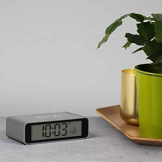 Precision Grey Desk Flip Alarm Clock AP0018-Grey