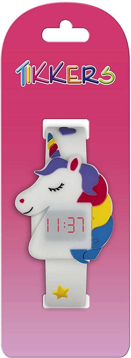 Tikkers Girl's Digital Unicorn Watch with Silicone Strap ATK1066UNI