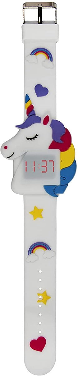 Tikkers Girl's Digital Unicorn Watch with Silicone Strap ATK1066UNI
