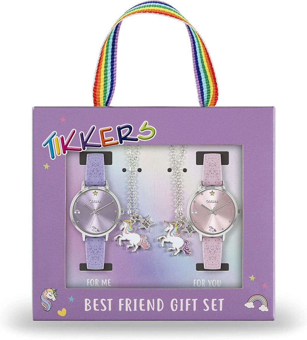 Tikkers Girl's Best Friend Gift Set with Two Watches & Necklaces ATK1078