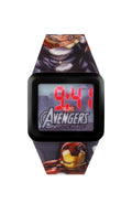 Tikkers Avengers Kids Light Up Digital Watch With Iron Man And Thor Silicon Strap AVG3522.