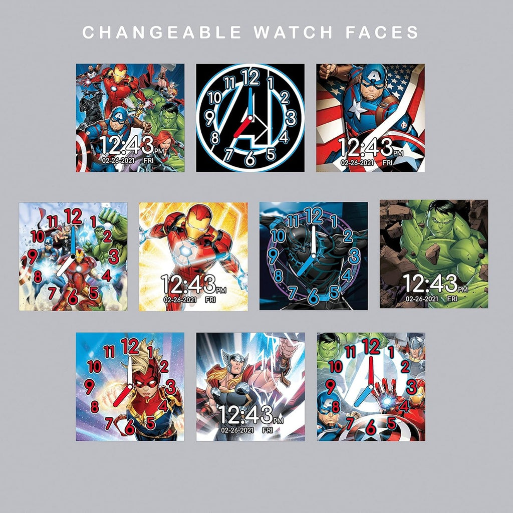 Avengers Boys Smart Watch with Blue Silicone Strap AVG4665