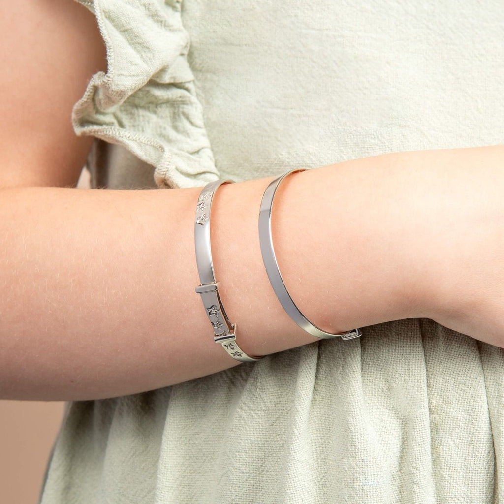Bangle Ehangu D ar gyfer Diamond Seren Fach Ddisglair gydag Union Ddeimwnt B4322