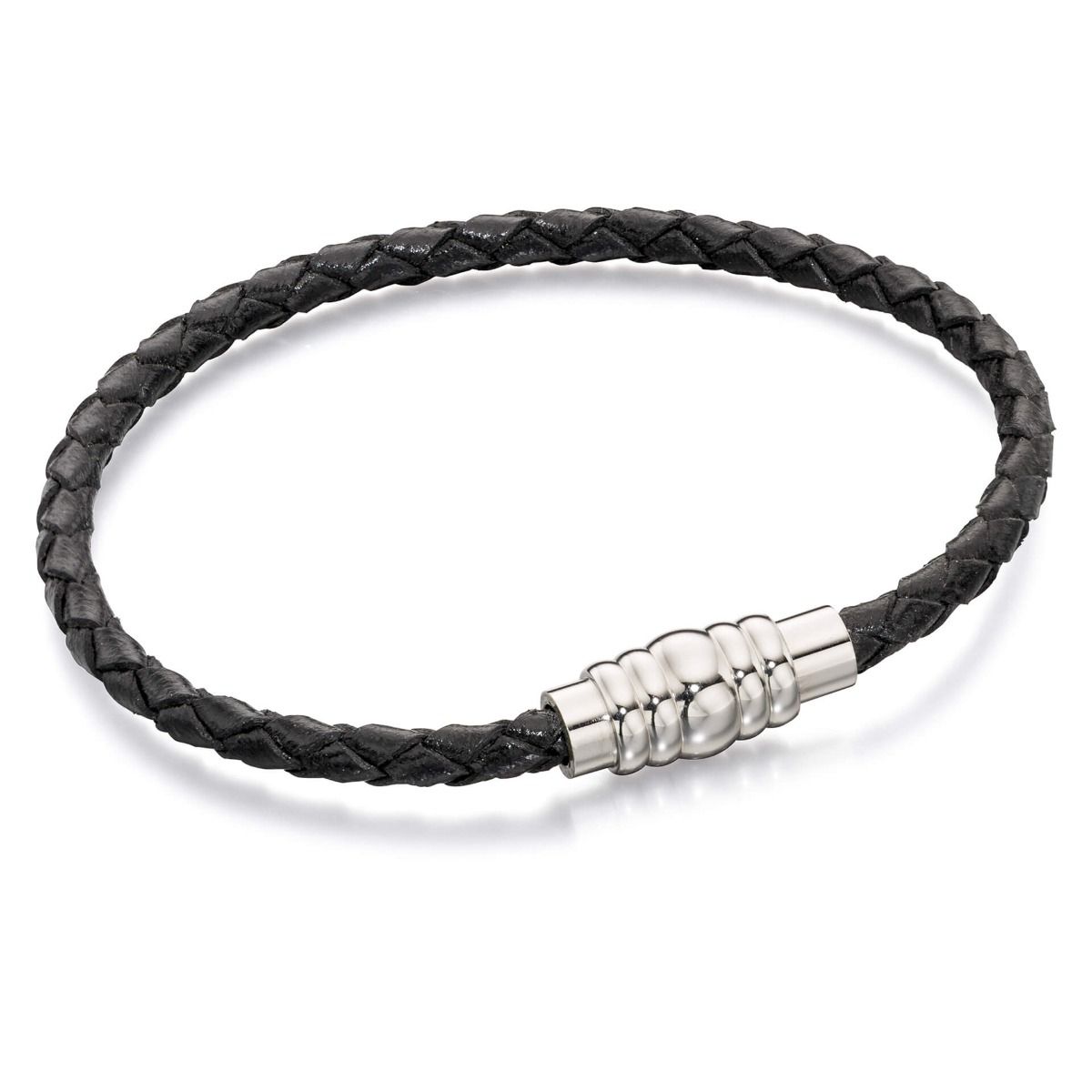 Fred Bennett Skinny Leather Bracelet With Magnetic Clasp B4726