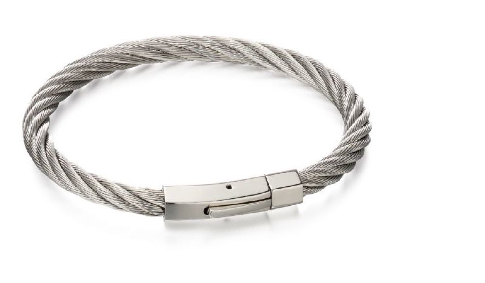 Fred Bennett Twisted Steel Wire Cable Bracelet B5053
