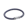 Fred Bennett Two Tone Woven Leather Bracelet B5062