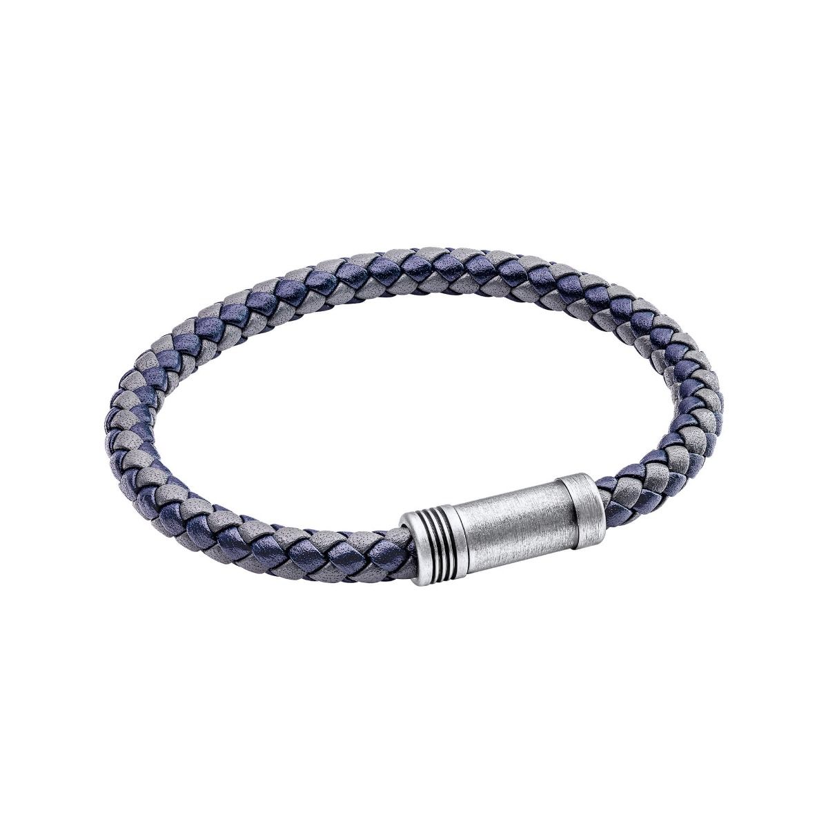 Fred Bennett Two Tone Woven Leather Bracelet B5062