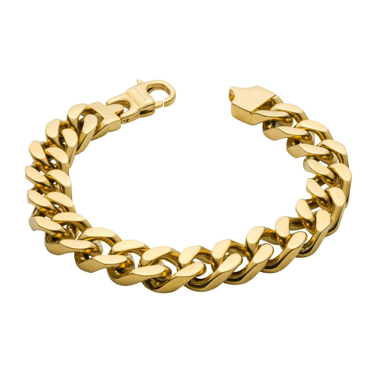 Fred Bennett Heavyweight Gold Plated Curb Chain Bracelet B5444