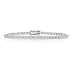 Breichled Ddiemwnt Aur Gwyn 9ct 1.5 CT