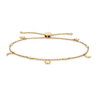 Breichled Ddiemwnt Aur Melyn 9ct 0.08 CT