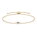 Breichled Ddiemwnt Aur Melyn 9ct 0.12 CT