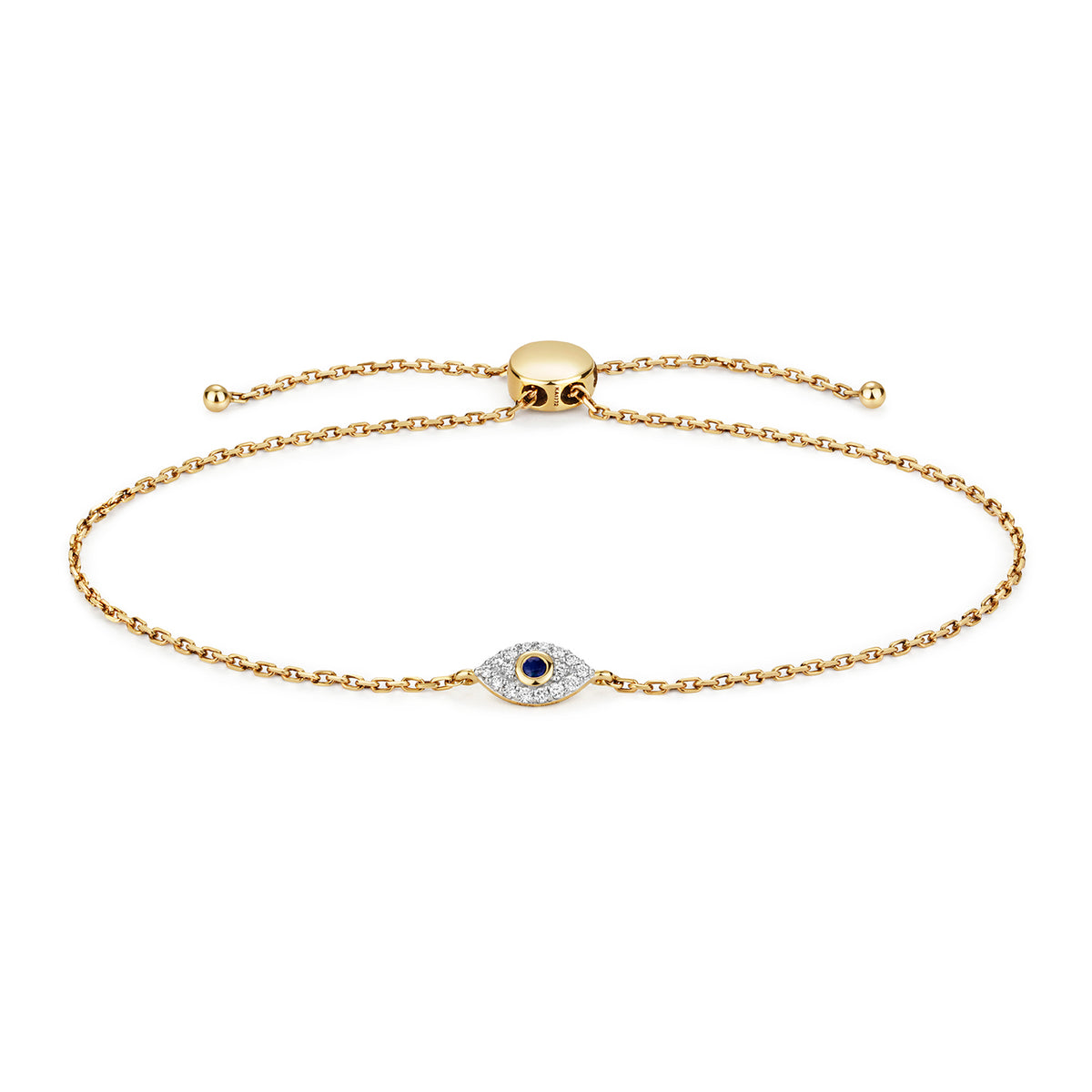 9ct Yellow Gold Diamond Bracelet 0.12 CT