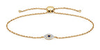 Breichled Ddiemwnt Aur Melyn 9ct 0.12 CT