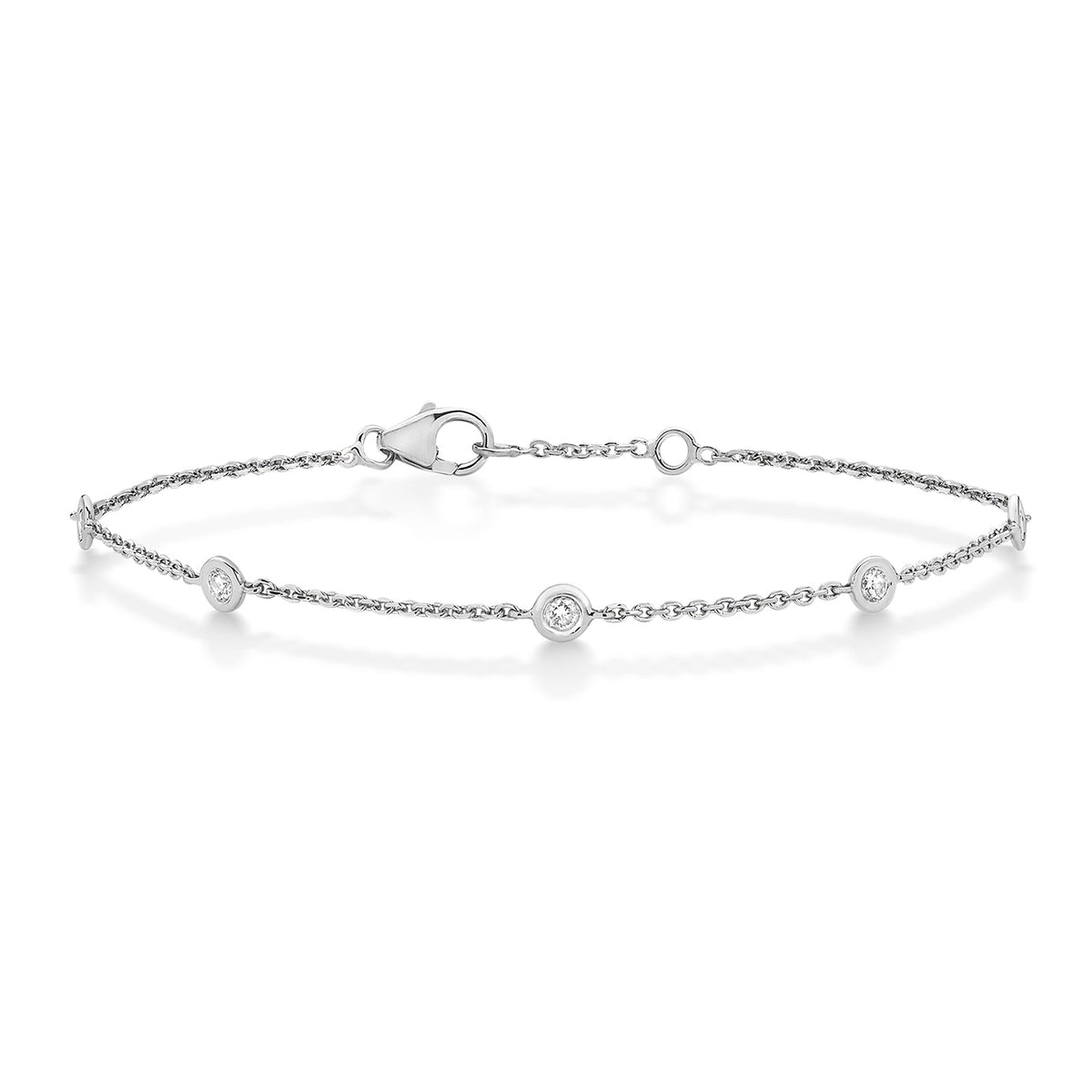18ct White Gold Diamond Bracelet 0.35 CT