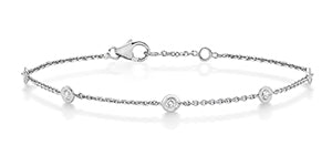 18ct White Gold Diamond Bracelet 0.35 CT
