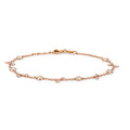 18ct Rose Gold Diamond Bracelet 0.48 CT