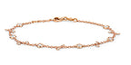 18ct Rose Gold Diamond Bracelet 0.48 CT