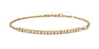 Breichled Ddiemwnt Aur Melyn 18k 0.38 CT