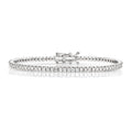 Breichled Ddiemwnt Aur Gwyn 18k 2.22 CT