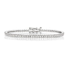 Breichled Ddiemwnt Aur Gwyn 18k 2.22 CT