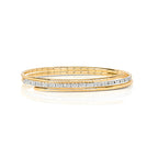 Modrwy Gadwyn Ddeiamwnt Aur Melyn 18ct 0.77CT