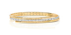 Modrwy Gadwyn Ddeiamwnt Aur Melyn 18ct 0.77CT
