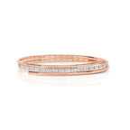 18ct Rose Gold Diamond Bangle 0.77CT