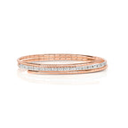 18ct Rose Gold Diamond Bangle 0.77CT