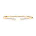 Bangle Aur Melyn 18ct gyda Diemwnt 0.32ct