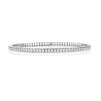 18ct White Gold Diamond Bangle 2.46CT
