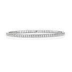 18ct White Gold Diamond Bangle 2.46CT
