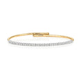 18ct Yellow Gold Diamond Bangle 0.75CT