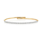 18ct Yellow Gold Diamond Bangle 0.75CT