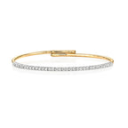 18ct Yellow Gold Diamond Bangle 0.75CT