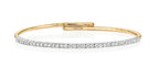 18ct Yellow Gold Diamond Bangle 0.75CT