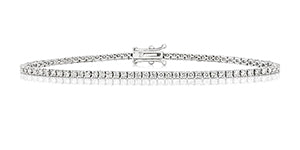 18ct White Gold Diamond Tennis Bracelet