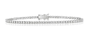 18ct White Gold Diamond Tennis Bracelet BDQ703W