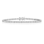 18ct White Gold Diamond Tennis Bracelet BDQ704W