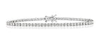 18ct White Gold Diamond Tennis Bracelet BDQ712W