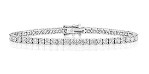 18ct White Gold Diamond Tennis Bracelet