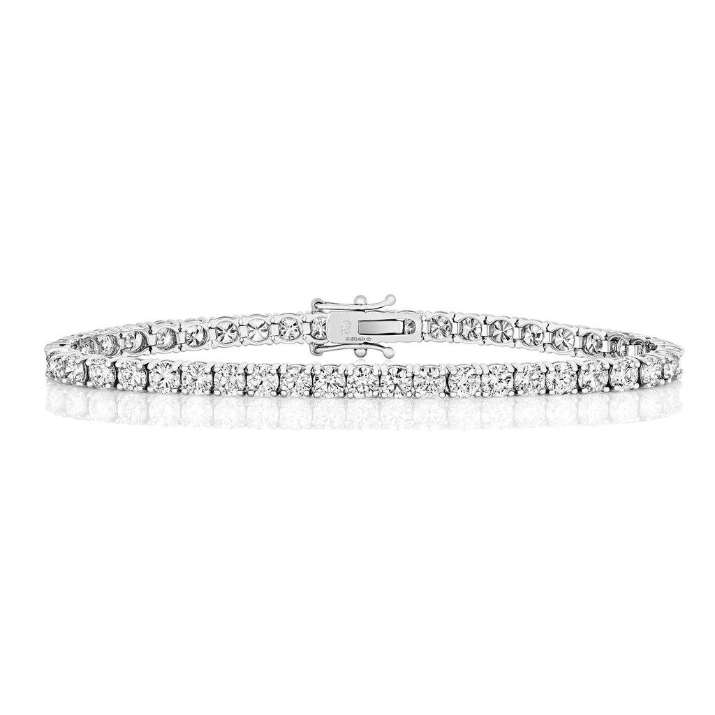 18ct White Gold Diamond Tennis Bracelet